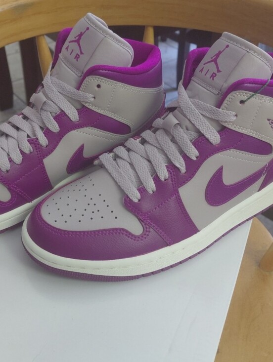 Jordan Shoes - Brand New Jordan 1 Women's High-Top Sneakers in Purple&Light Gray